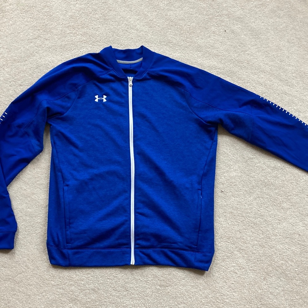 Under armor light zip up track jacket
